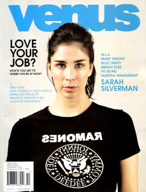 Sarah Silverman from the cover of VENUS MAGAZINE