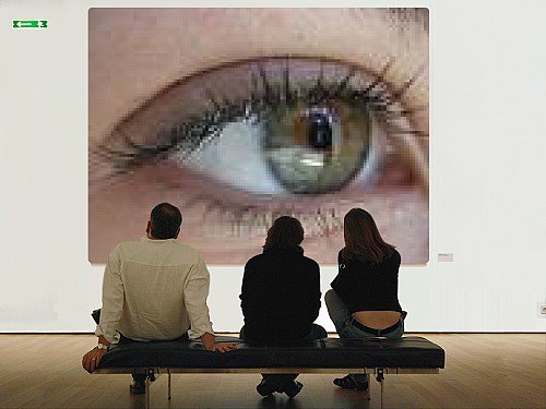 eye in the museum image, no link