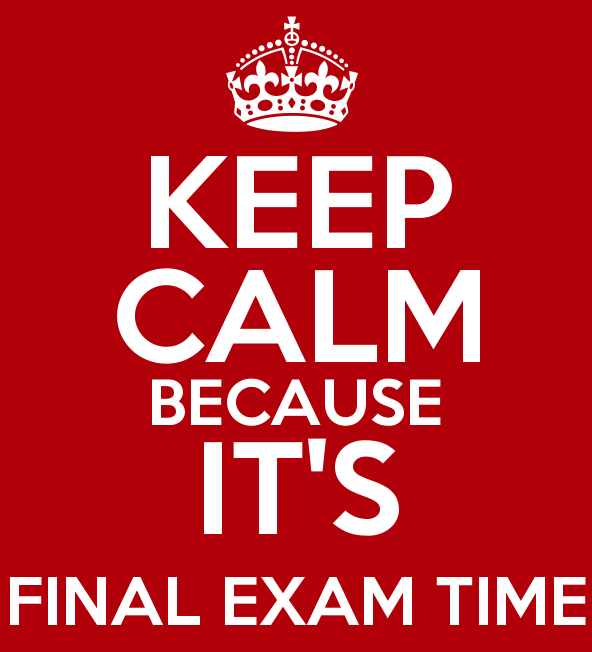 final
                  exam poster