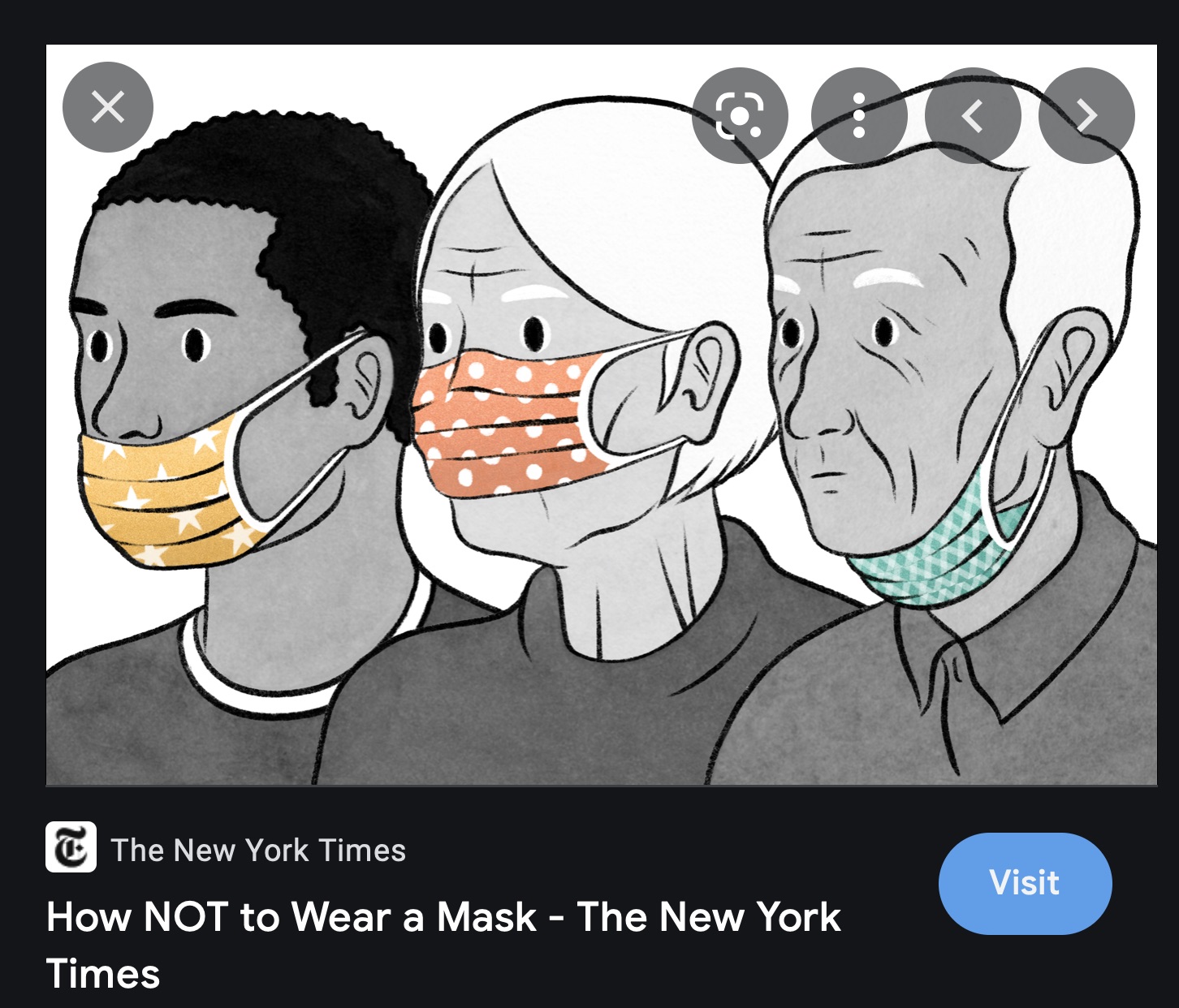 How NOT to Wear a Mask - The New York Times